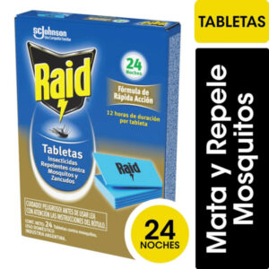 PASTILLA MOSQUITOS RAID X 24 U