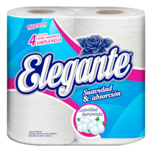 PAPEL HIGIENICO ELEGANTE 4 X 30 MTS
